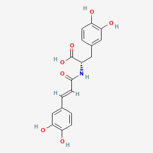 Chemical structure of trans-Clovamide