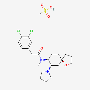 Chemical structure of U-62066 (mesylate)