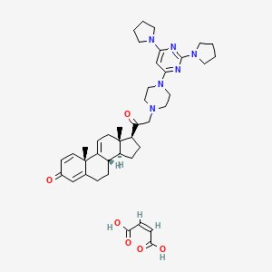 Chemical structure of U-74389G