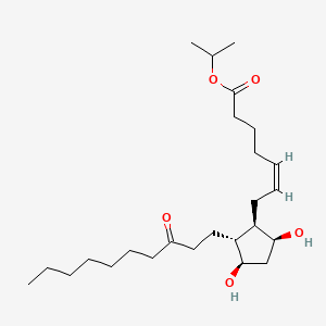 Chemical structure of Isopropyl Unoprostone