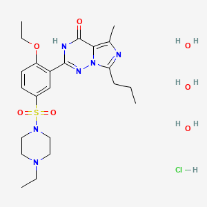 Chemical structure of Vardenafil (hydrochloride hydrate)