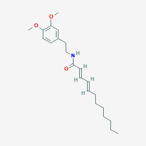Chemical structure of WOBE437