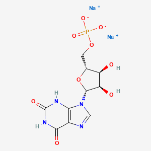 Chemical structure of Xanthosine 5'-monophosphate (sodium salt)