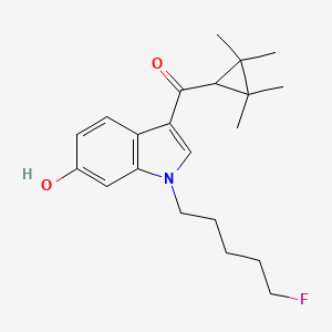 Chemical structure of XLR11 6-hydroxyindole metabolite