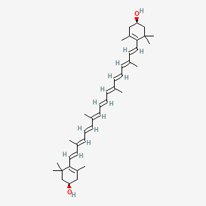 Chemical structure of Zeaxanthin