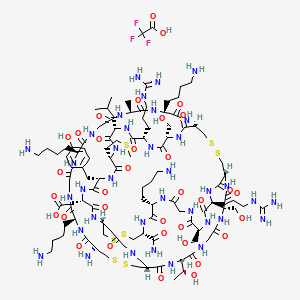 Chemical structure of Ziconotide (trifluoroacetate salt)