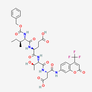 Chemical structure of Z-IETD-AFC
