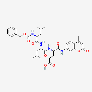 Chemical structure of Z-LLE-AMC