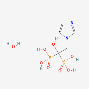 Chemical structure of Zoledronic Acid (hydrate)