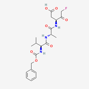Chemical structure of Z-VAD(OH)-FMK