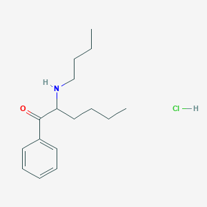 Chemical structure of α-Butylaminohexanophenone (hydrochloride)