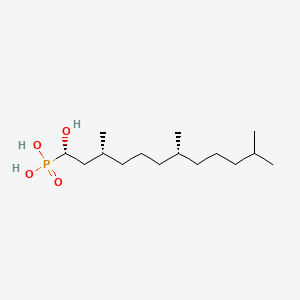 Chemical structure of α-hydroxy Farnesyl Phosphonic Acid