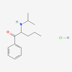 Chemical structure of N-Isopropylpentedrone hydrochloride