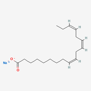 Chemical structure of Sodium linolenate