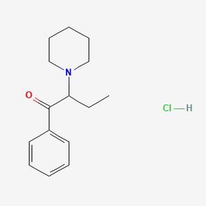 Chemical structure of α-Piperidinobutiophenone (hydrochloride)