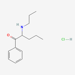 Chemical structure of α-Propylaminopentiophenone (hydrochloride)