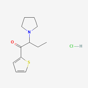 Chemical structure of alpha-Pbt hydrochloride
