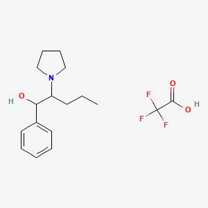 Chemical structure of α-Pyrrolidinopentiophenone metabolite 1 (trifluoroacetate salt)
