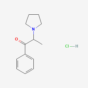 Chemical structure of α-Pyrrolidinopropiophenone (hydrochloride)