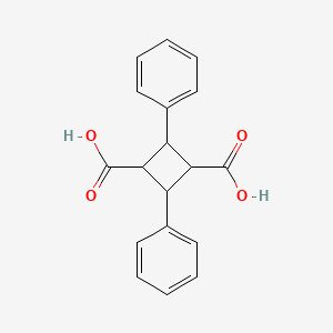 Chemical structure of Truxillic acid