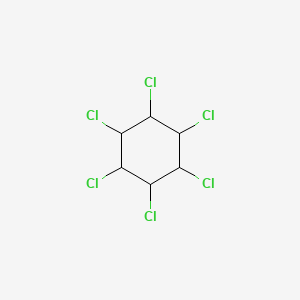 Chemical structure of β-BHC