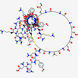 Chemical structure of β-Defensin-1 (human)