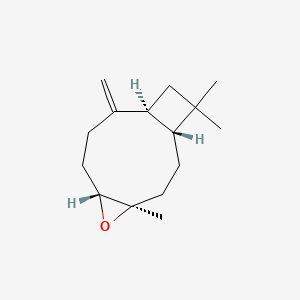 Chemical structure of (-)-Caryophyllene oxide