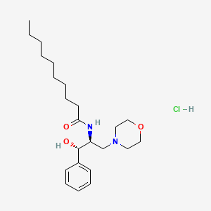 Chemical structure of (-)-L-threo-PDMP (hydrochloride)