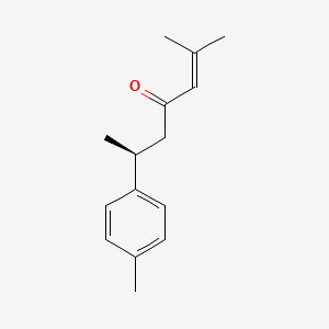 Chemical structure of (+)-Turmerone