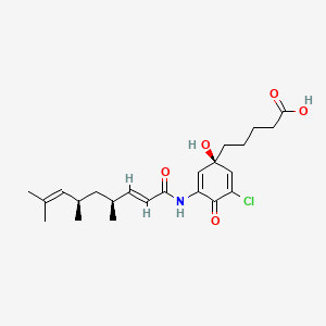 Chemical structure of (+)-Cloprostenol methyl amide