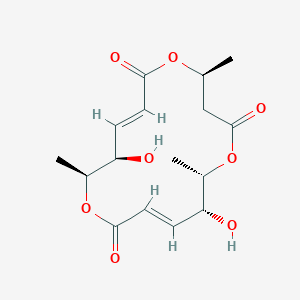 Chemical structure of (+)-Macrosphelide A