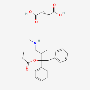Chemical structure of (+)-Norpropoxyphene (maleate)