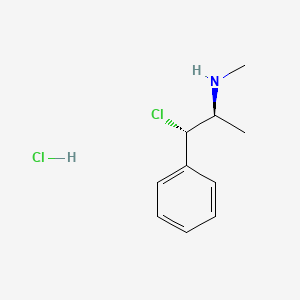 Chemical structure of (+)-Chloropseudoephedrine (hydrochloride)