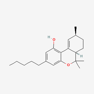 Chemical structure of (6aR,9S)-δ10-THC