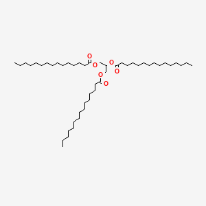 Chemical structure of Tripentadecanoin