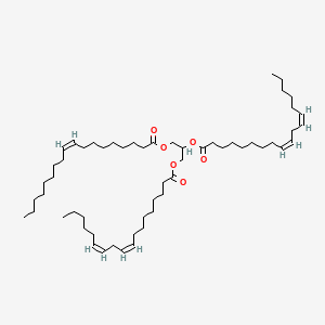 Chemical structure of 1,2-Dilinoleoyl-3-olein