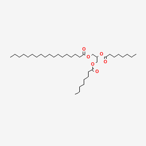 Chemical structure of 1,2-Dioctanoyl-3-Stearoyl-rac-glycerol