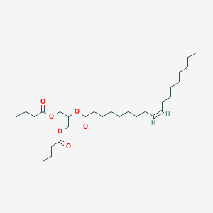Chemical structure of 1,3-Dibutyryl-2-Oleoyl-rac-glycerol