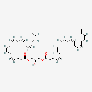Chemical structure of 1,3-Didocosahexaenoin