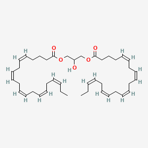 Chemical structure of 1,3-Dieicosapentaenoyl-rac-glycerol