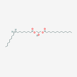 Chemical structure of 1-Myristoyl-3-Oleoyl-rac-glycerol
