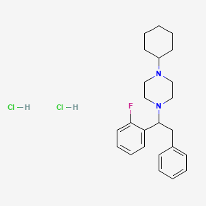 Chemical structure of 2-fluoro MT-45 (hydrochloride)