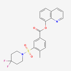 Chemical structure of 2F-Qmpsb
