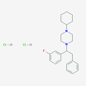 Chemical structure of 3-fluoro MT-45 (hydrochloride)