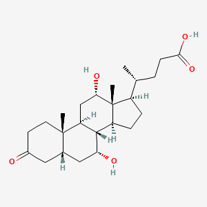 Chemical structure of 3-Oxocholic Acid