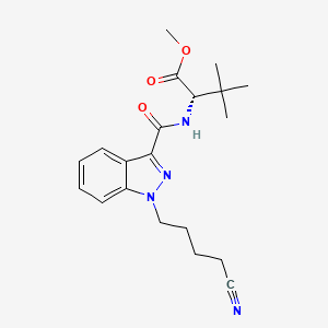Chemical structure of 4-cyano MDMB-BUTINACA
