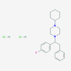 Chemical structure of 4-fluoro MT-45 (hydrochloride)