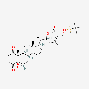 Chemical structure of 4-oxo-27-TBDMS Withaferin A