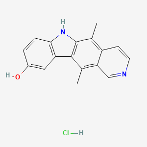 Chemical structure of 9-Hydroxyellipticine hydrochloride