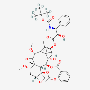 Chemical structure of Cabazitaxel-d9